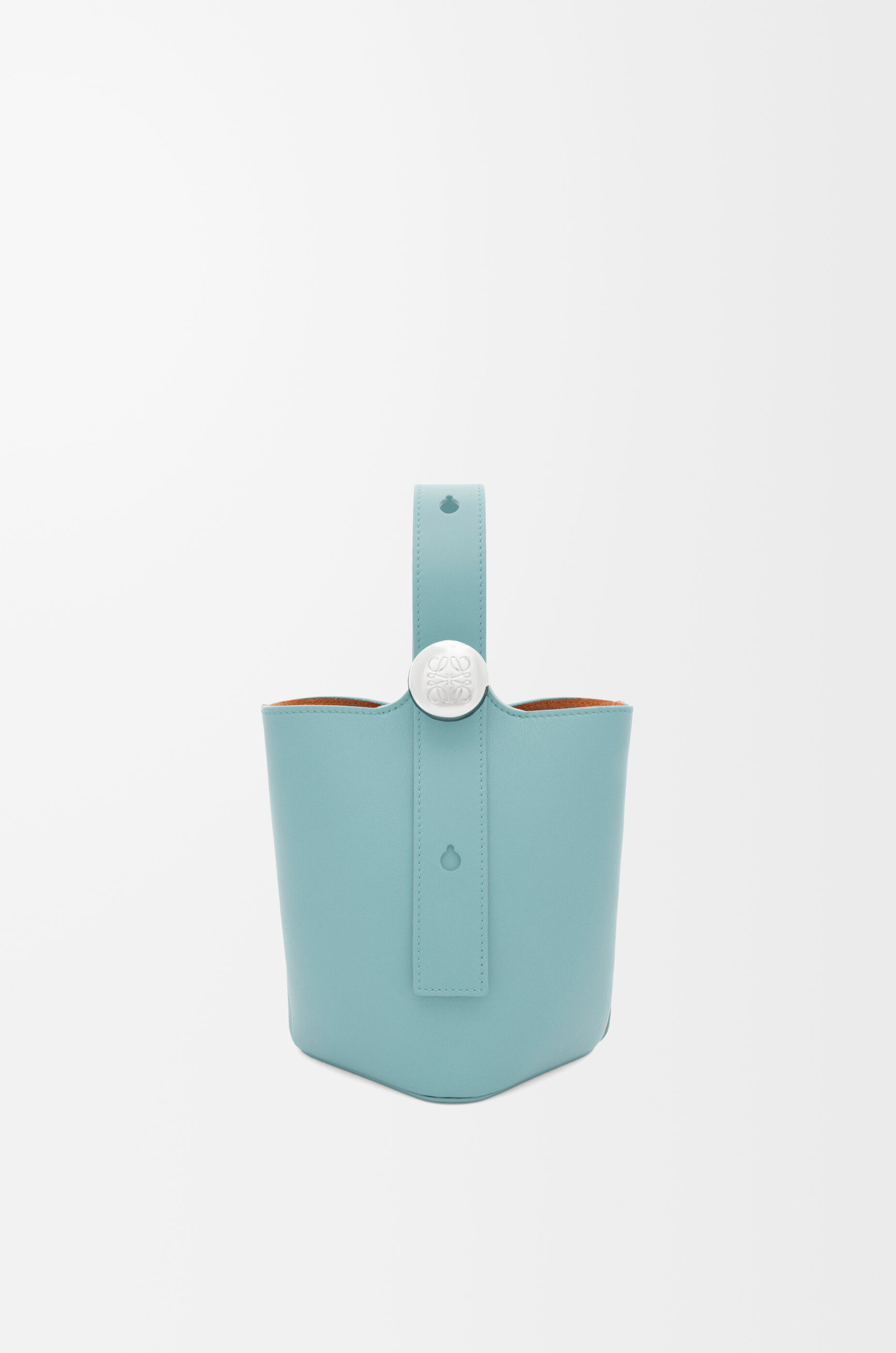 ペブル バケットバッグ ミニ（スムースカーフ） グリーン - LOEWE