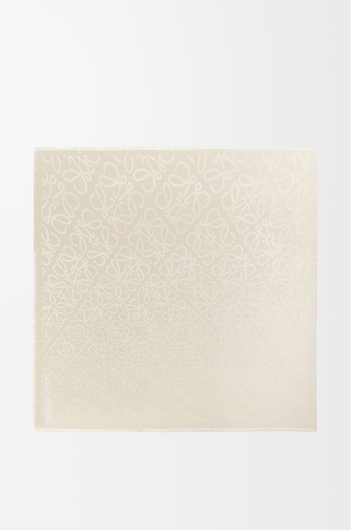 LOEWE Scarf in silk and wool Ivory plp_rd