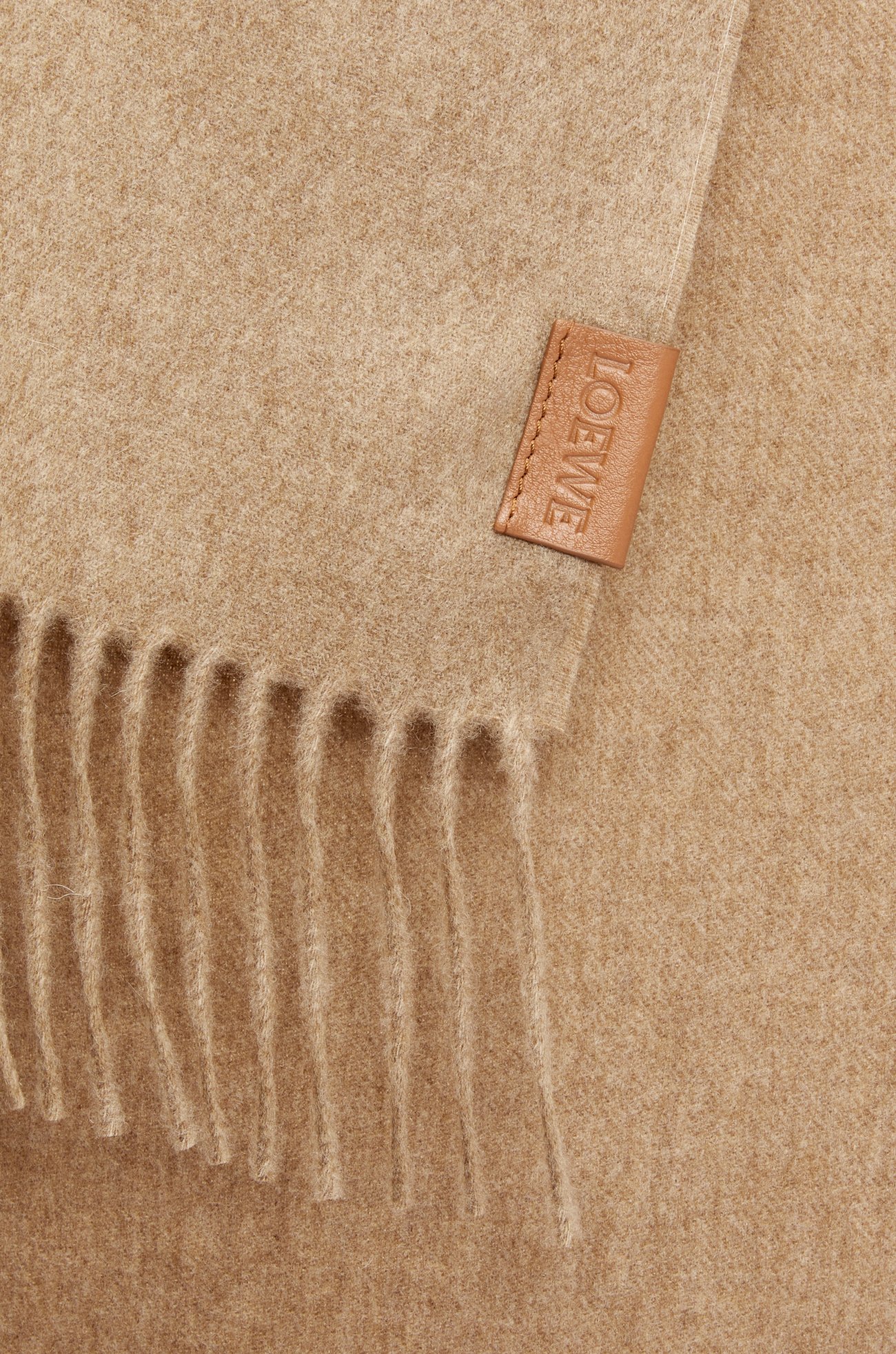 LOEWE Scarf in cashmere Beige
