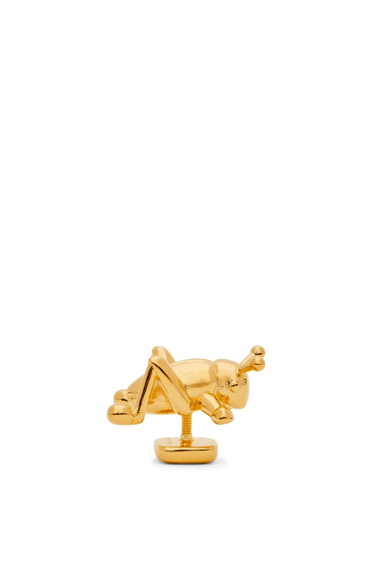 LOEWE Grashüpfer-Anstecker aus Messing Gold