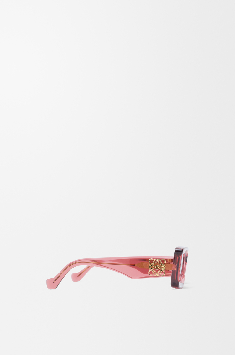 LOEWE Gafas de sol Rectangular Coral Transparente