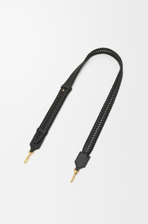 LOEWE Woven strap in calfskin Black