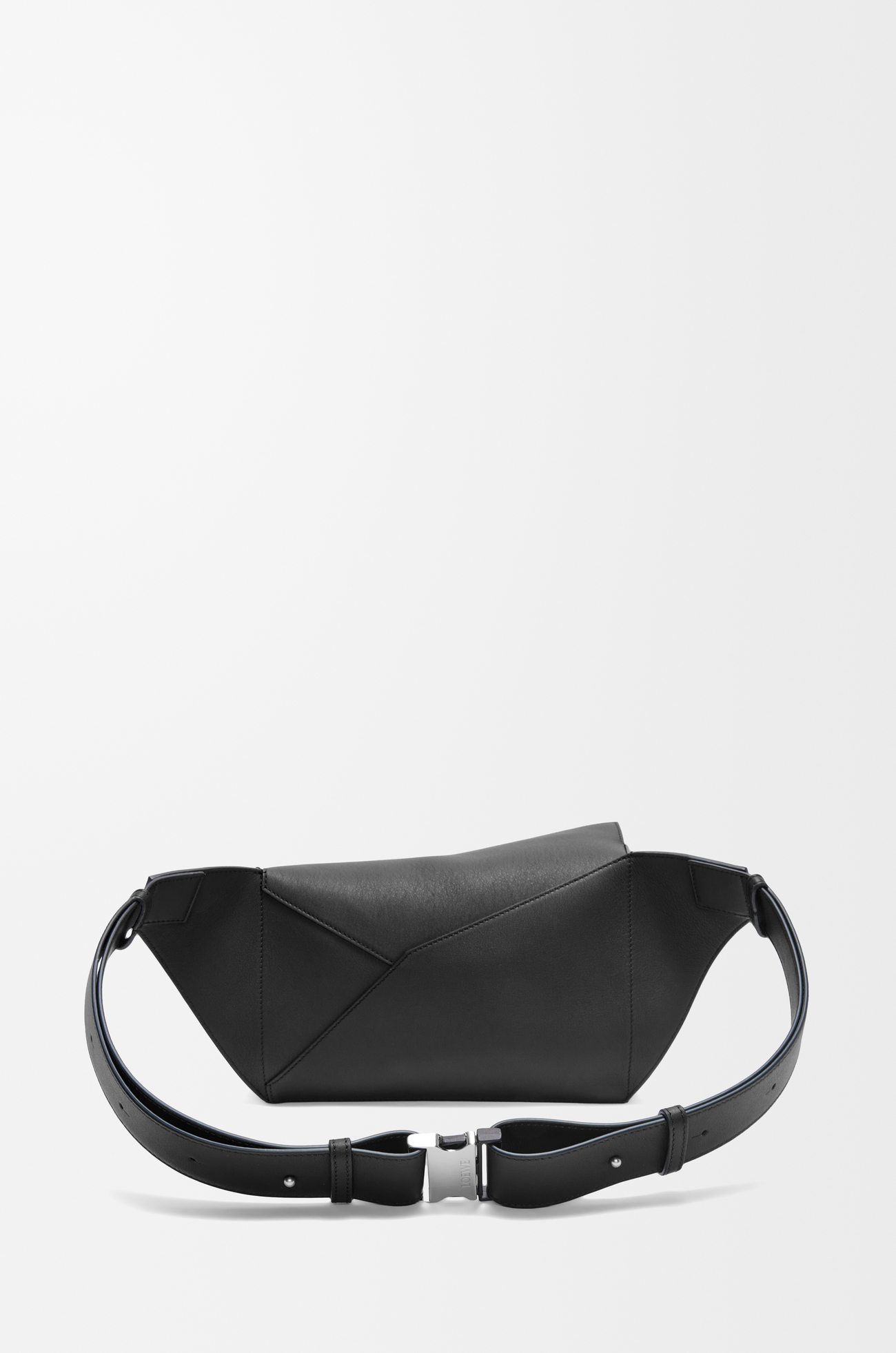 LOEWE Small Puzzle bumbag in classic calfskin Black