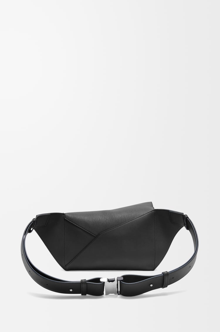 LOEWE Small Puzzle bumbag in classic calfskin Black