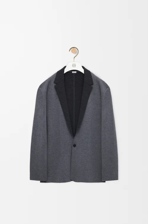 LOEWE Jacket in wool Grey Melange