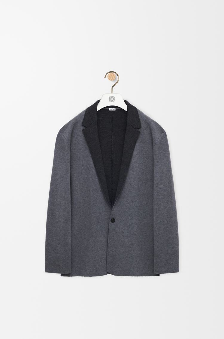 LOEWE Jacket in wool Grey Melange