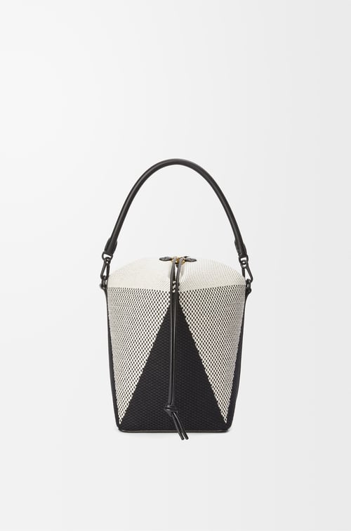 LOEWE タカラバコ バケット（キャンバスジャカード&カーフ） ナチュラル/ブラック