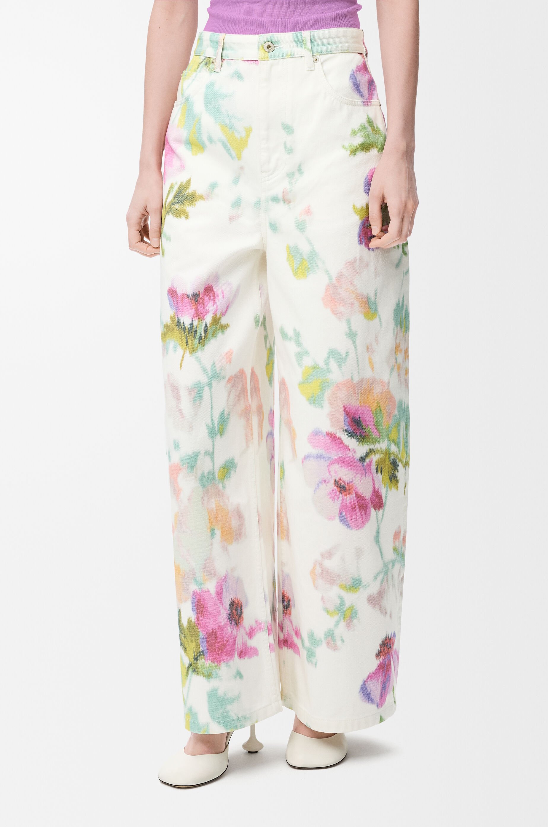 Jeans in denim White - LOEWE