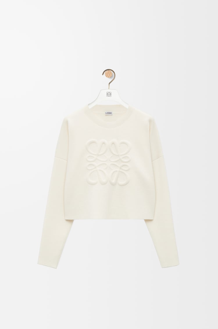 LOEWE Jersey Anagram en lana Blanco