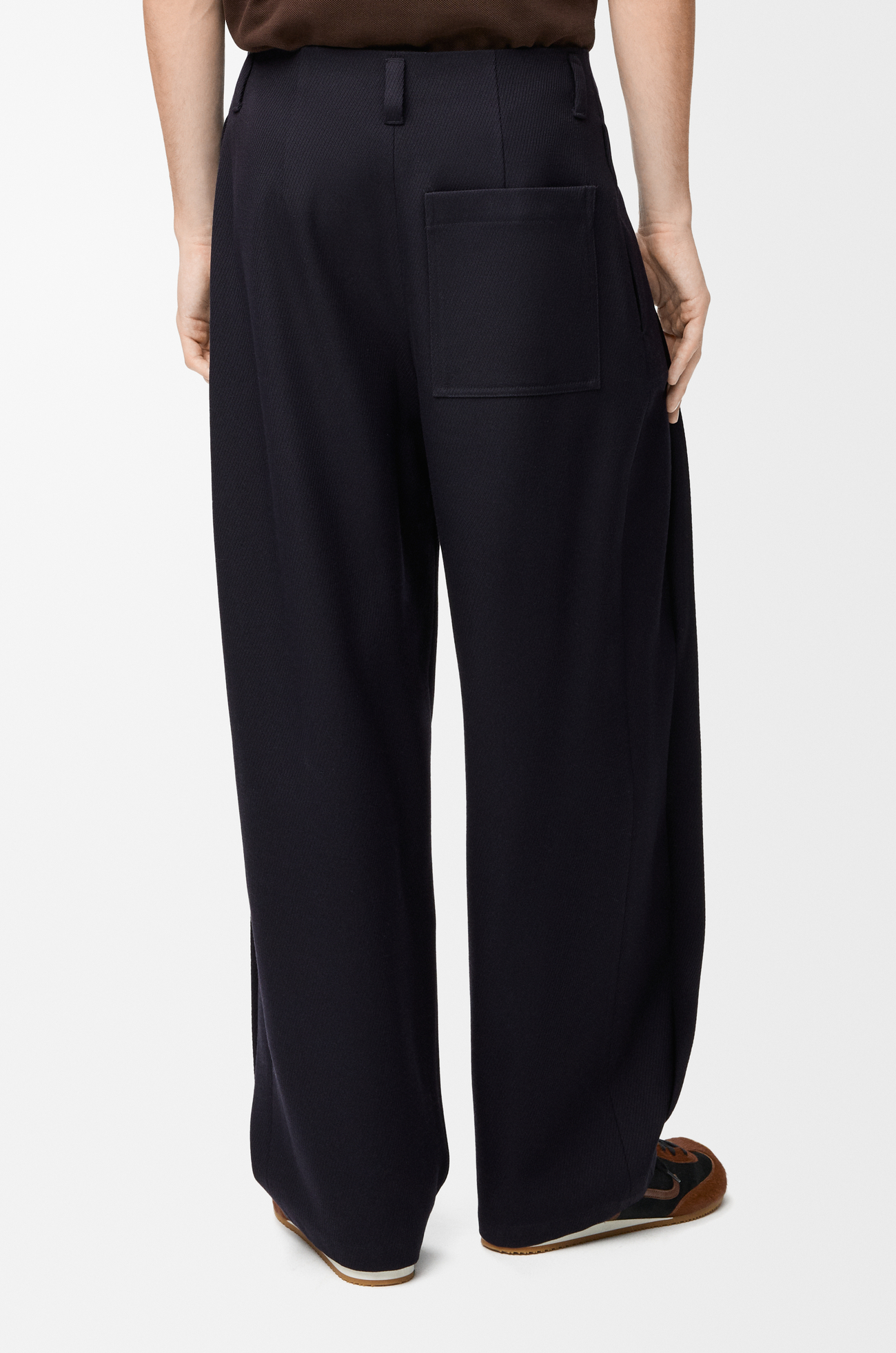 LOEWE Pantalón en lana Azul Marino Oscuro