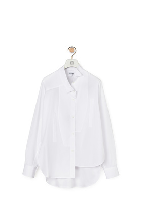 LOEWE Asymmetric shirt in cotton White