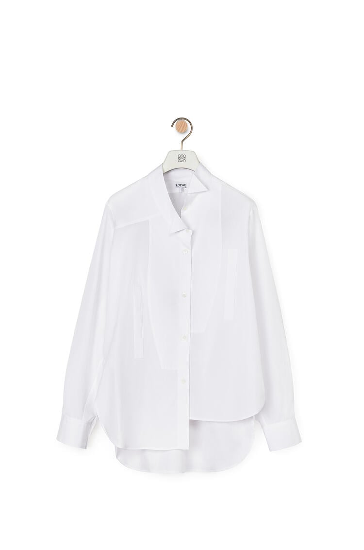 LOEWE Asymmetric shirt in cotton White pdp_rd