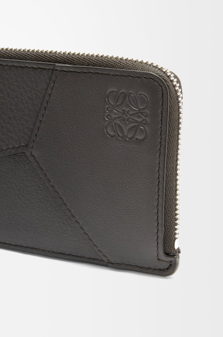 LOEWE Puzzle long coin cardholder in classic calfskin Dark Grey
