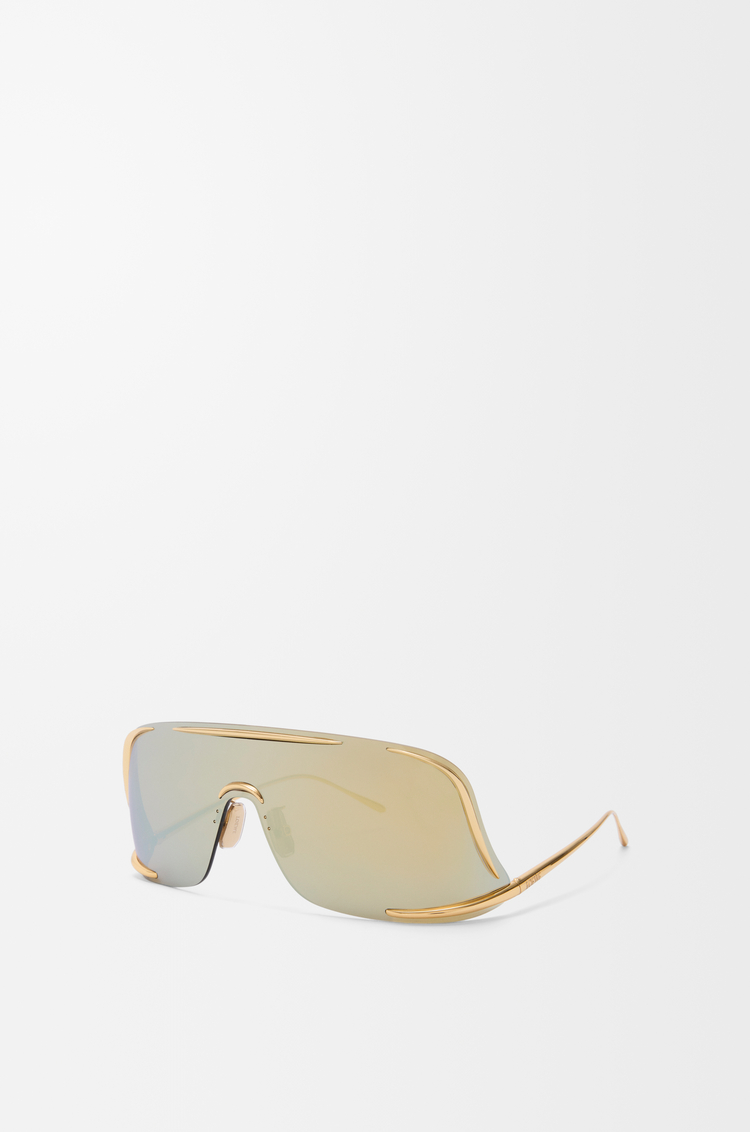 LOEWE Shield Mask sunglasses Gold