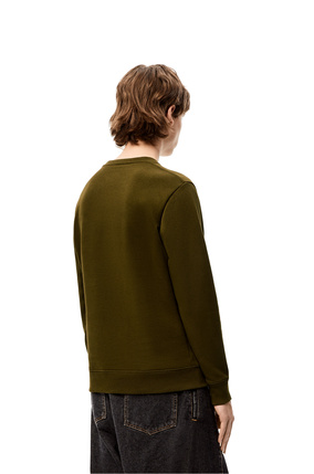 LOEWE Anagram sweatshirt in cotton Dark Khaki Green plp_rd