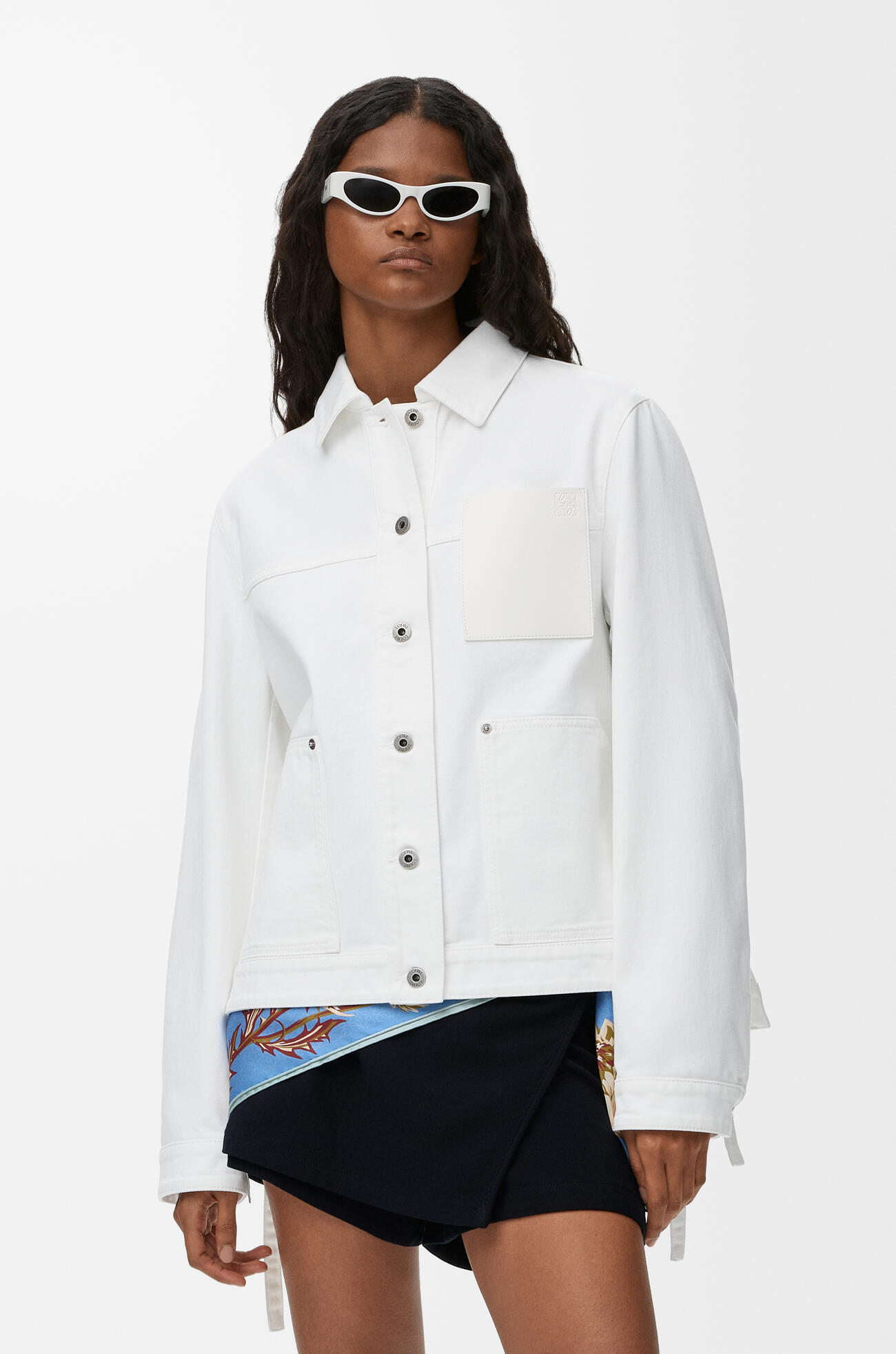 LOEWE Chaqueta Workwear en denim Blanco