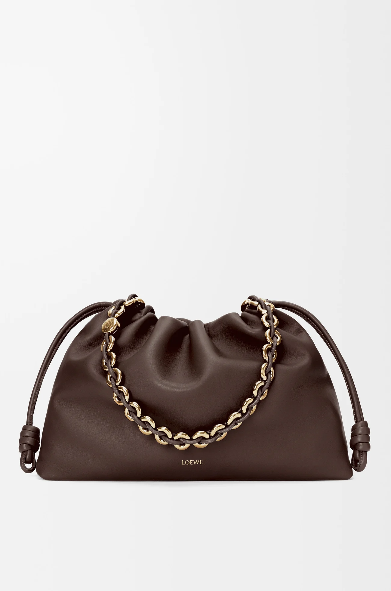 LOEWE フラメンコパース ラージ（メローナパラム） ダークブラウニー