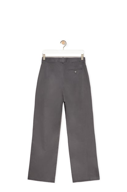LOEWE Pleated trousers in cotton Deep Pavement plp_rd