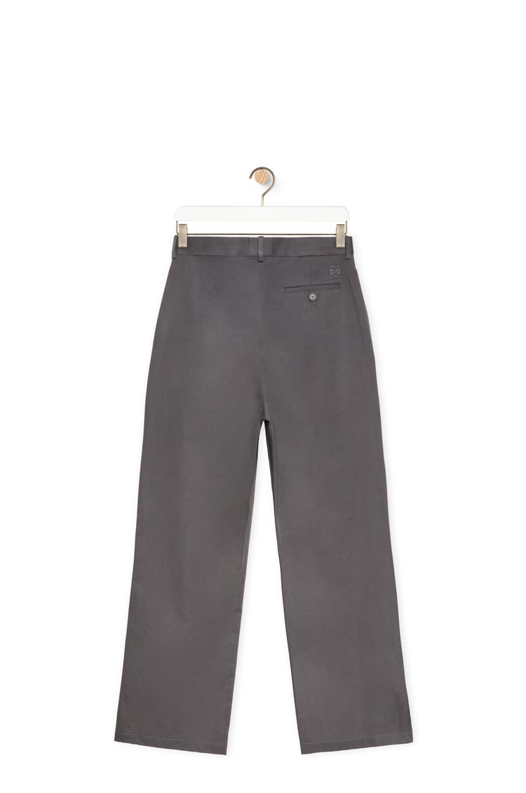 LOEWE Pleated trousers in cotton Deep Pavement
