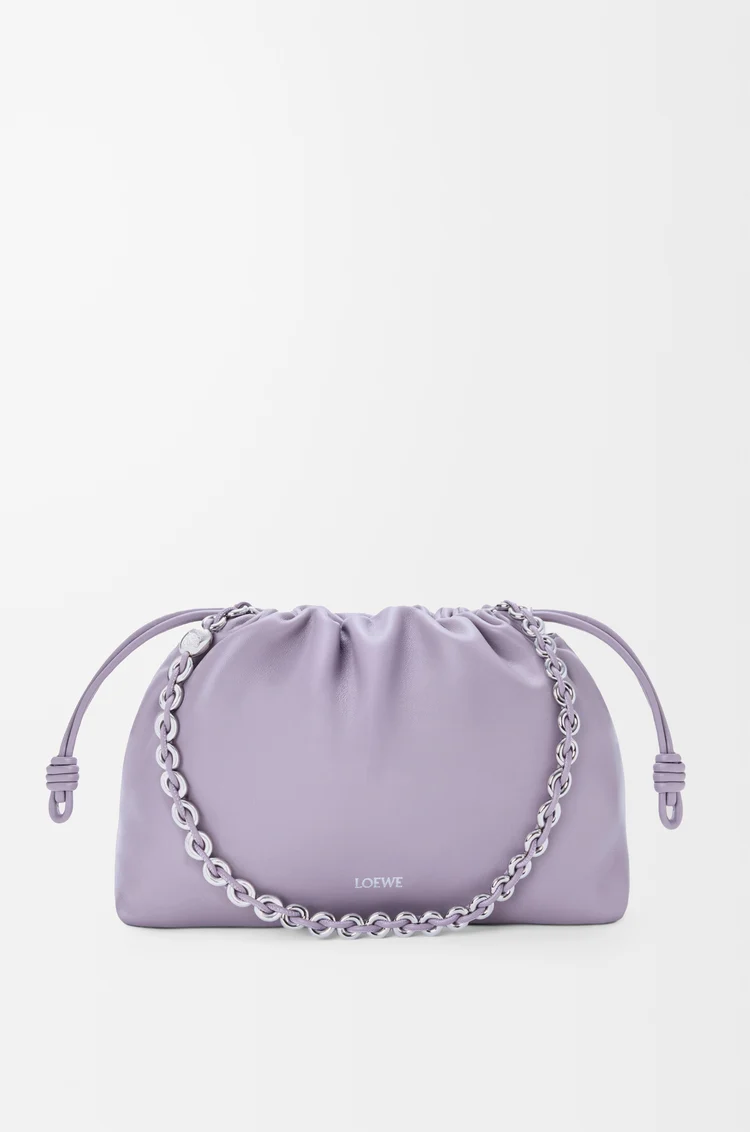 LOEWE Bolso Flamenco purse mediano en piel napa de cordero Malva Oscuro