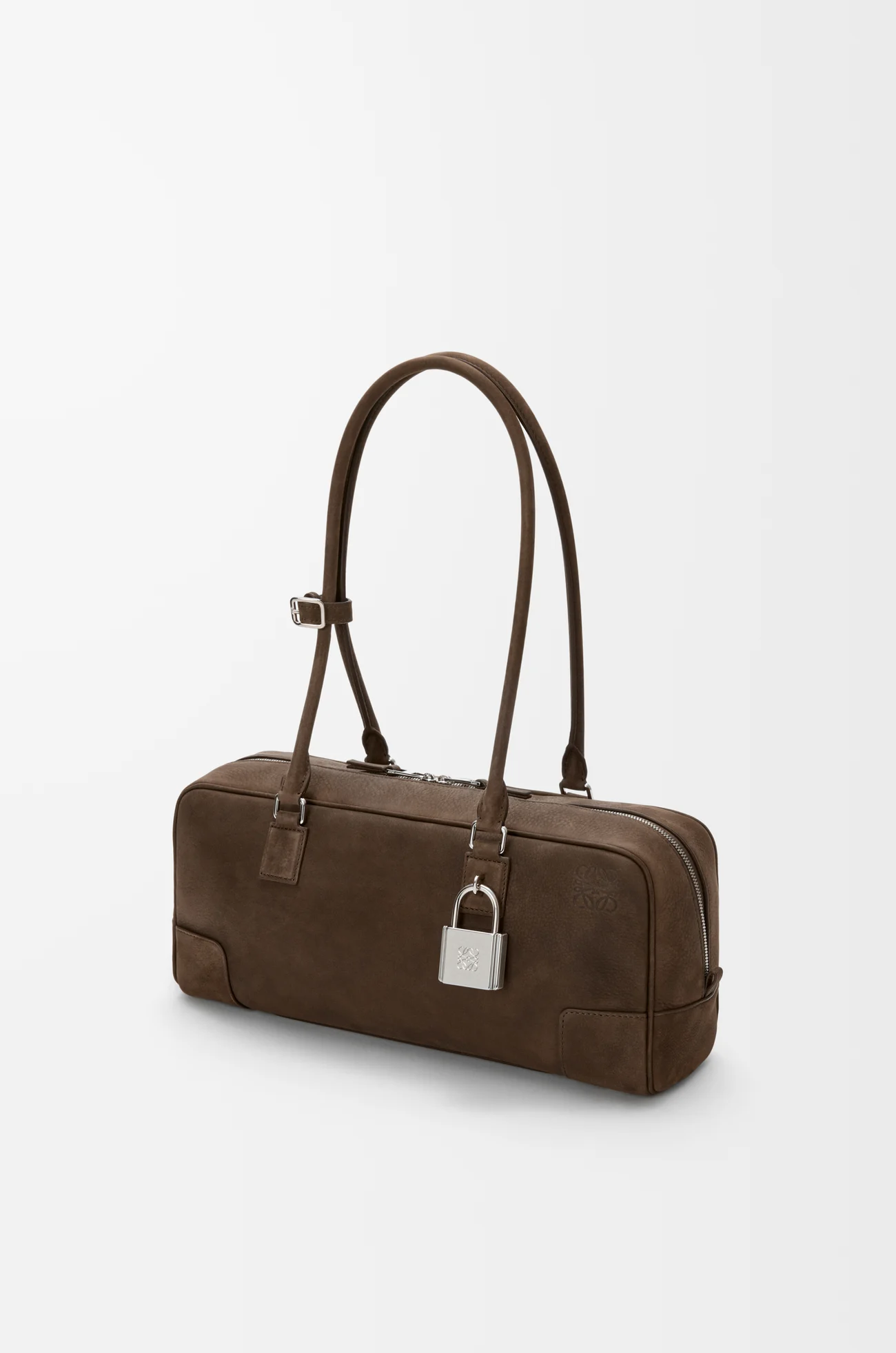 LOEWE Borsa Amazona 31 cropped in nabuk granato Tundra