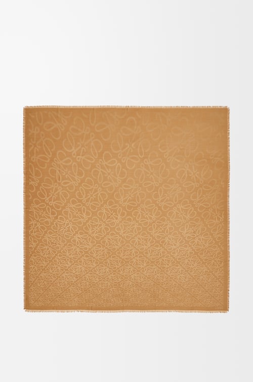 LOEWE Bufanda en seda y lana Camel plp_rd