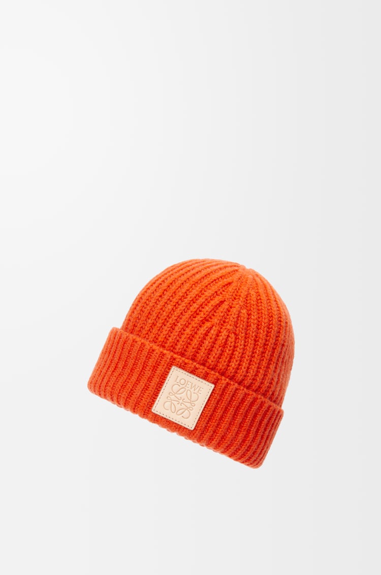 LOEWE Gorro en cashmere Naranja Vivo