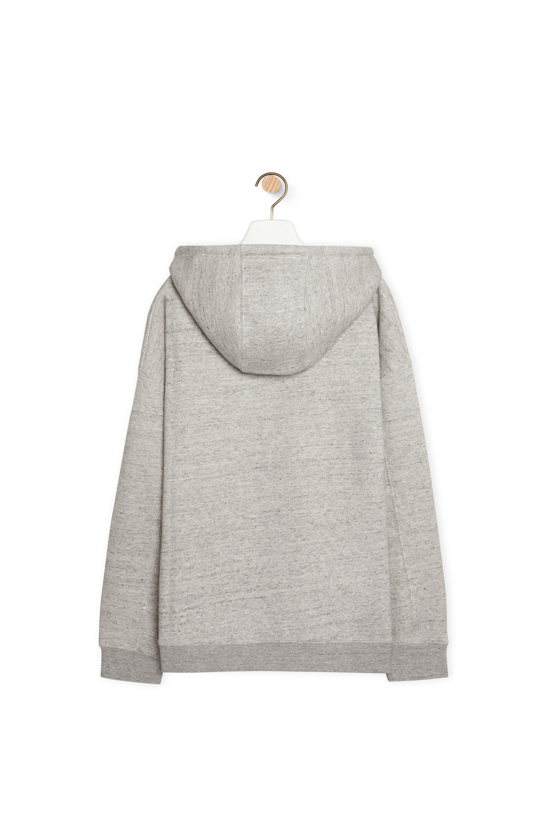 Oversized hoodie in cotton Grey Melange - LOEWE