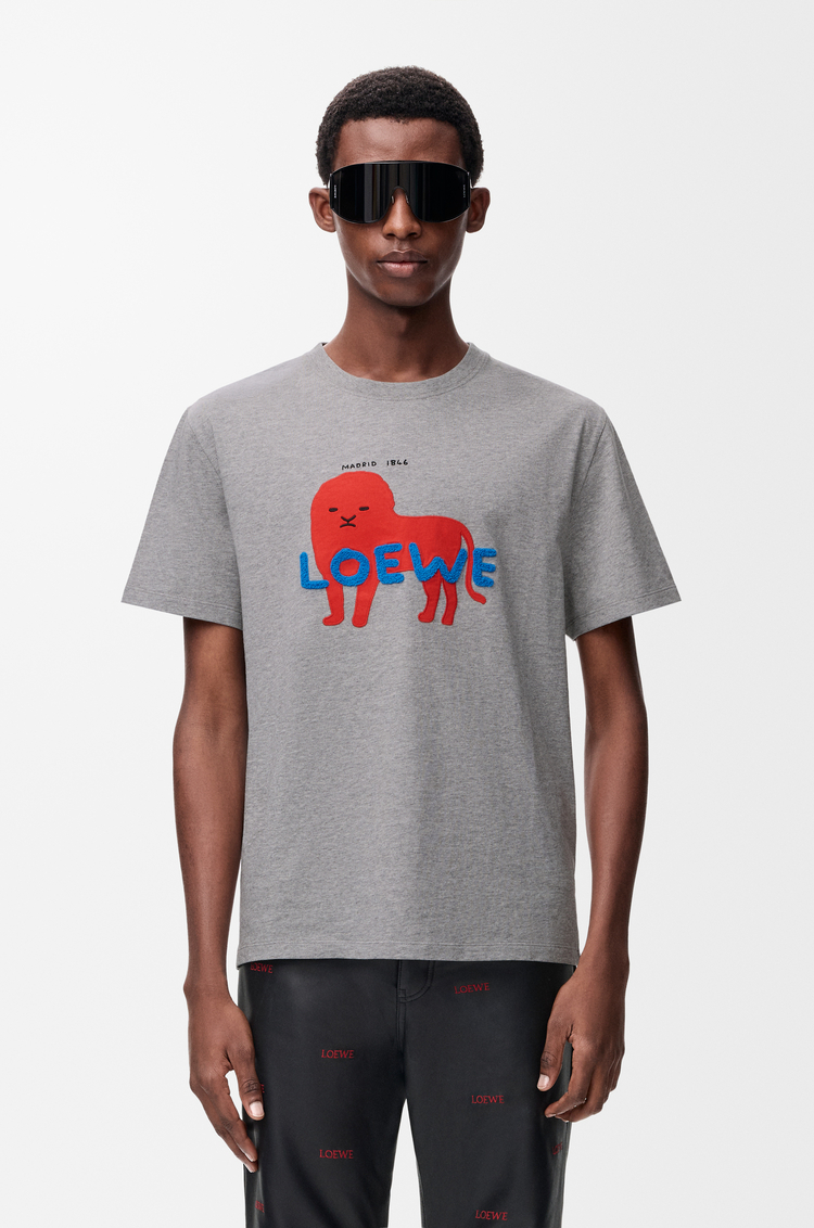 LOEWE リラックスフィット Tシャツ（コットン） グレーメランジ