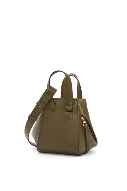 LOEWE Compact Hammock bag in classic calfskin Dark Khaki Green