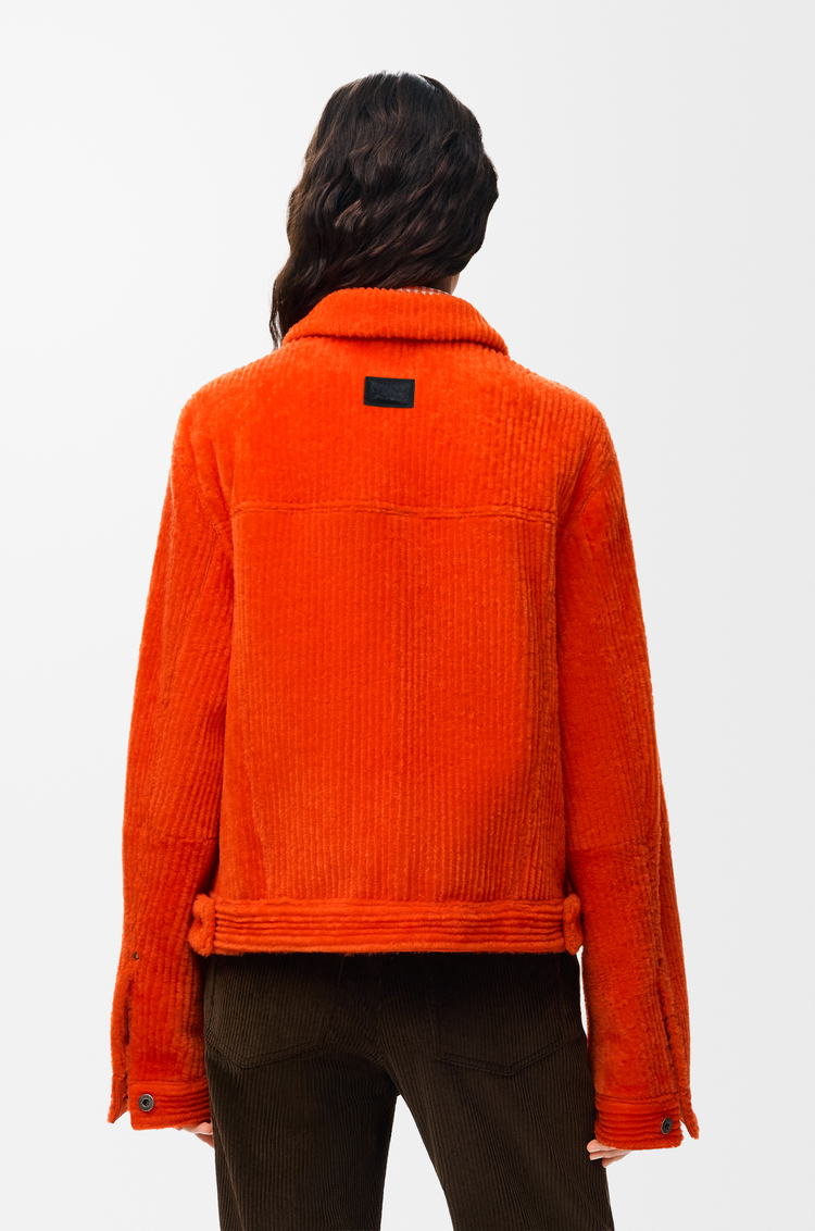 LOEWE Chaqueta en pana de lana de oveja Naranja