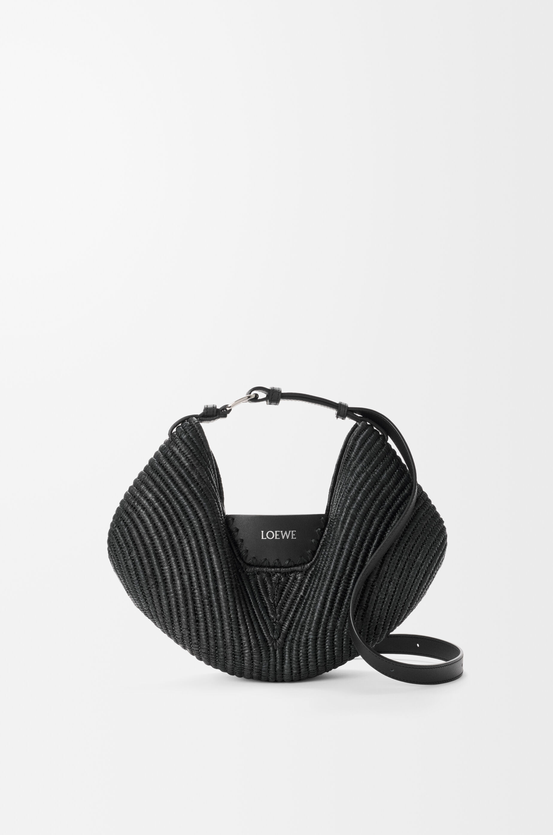ロエベ LOEWE バスケット レザー ミディアム ブラック ロエベスイング バッグ ミディアム（ラフィア&カーフ） ブラック