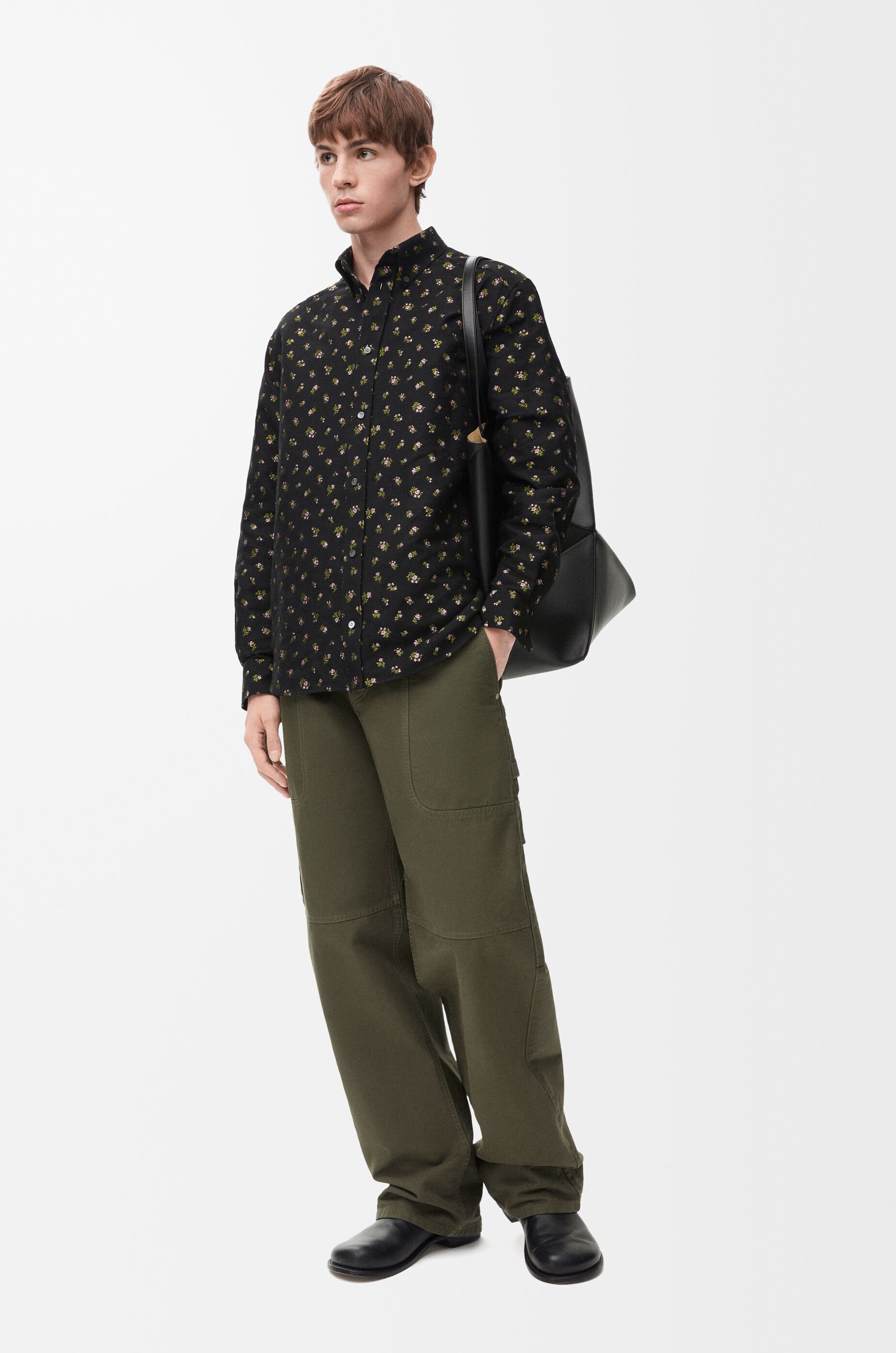 シャツ（コットンブレンド） Black/Pink/Green - LOEWE