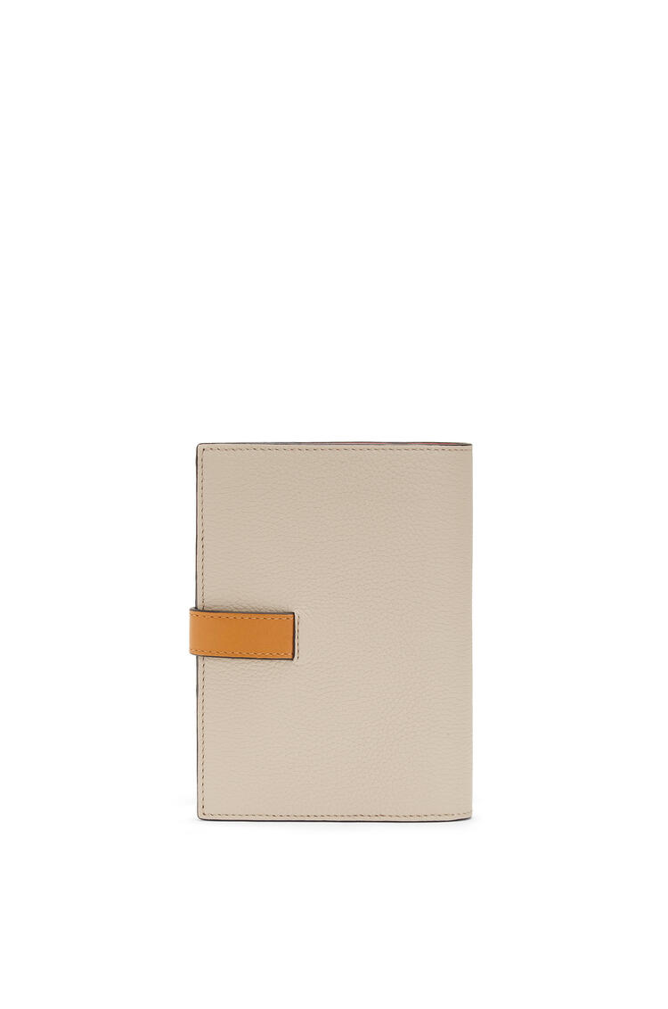 LOEWE Medium vertical wallet in soft grained calfskin Light Oat/Honey pdp_rd