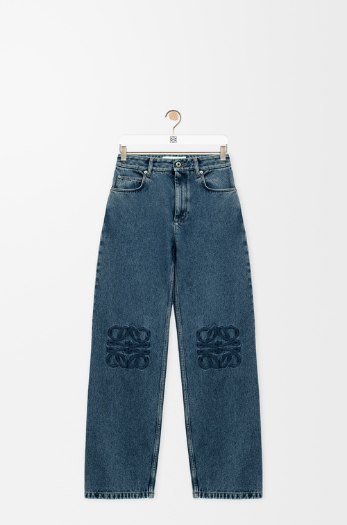LOEWE Anagram baggy jeans in denim Jeans Blue