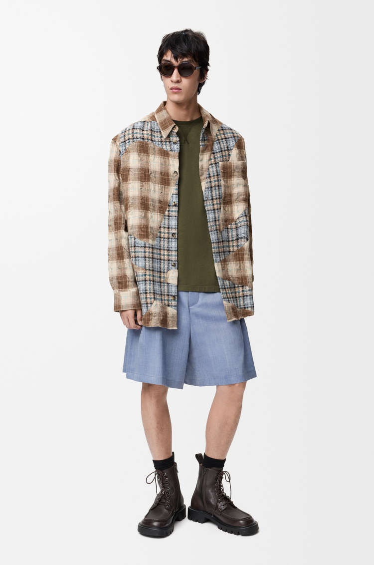 LOEWE 棉质宽松版型 T 恤 卡其绿色