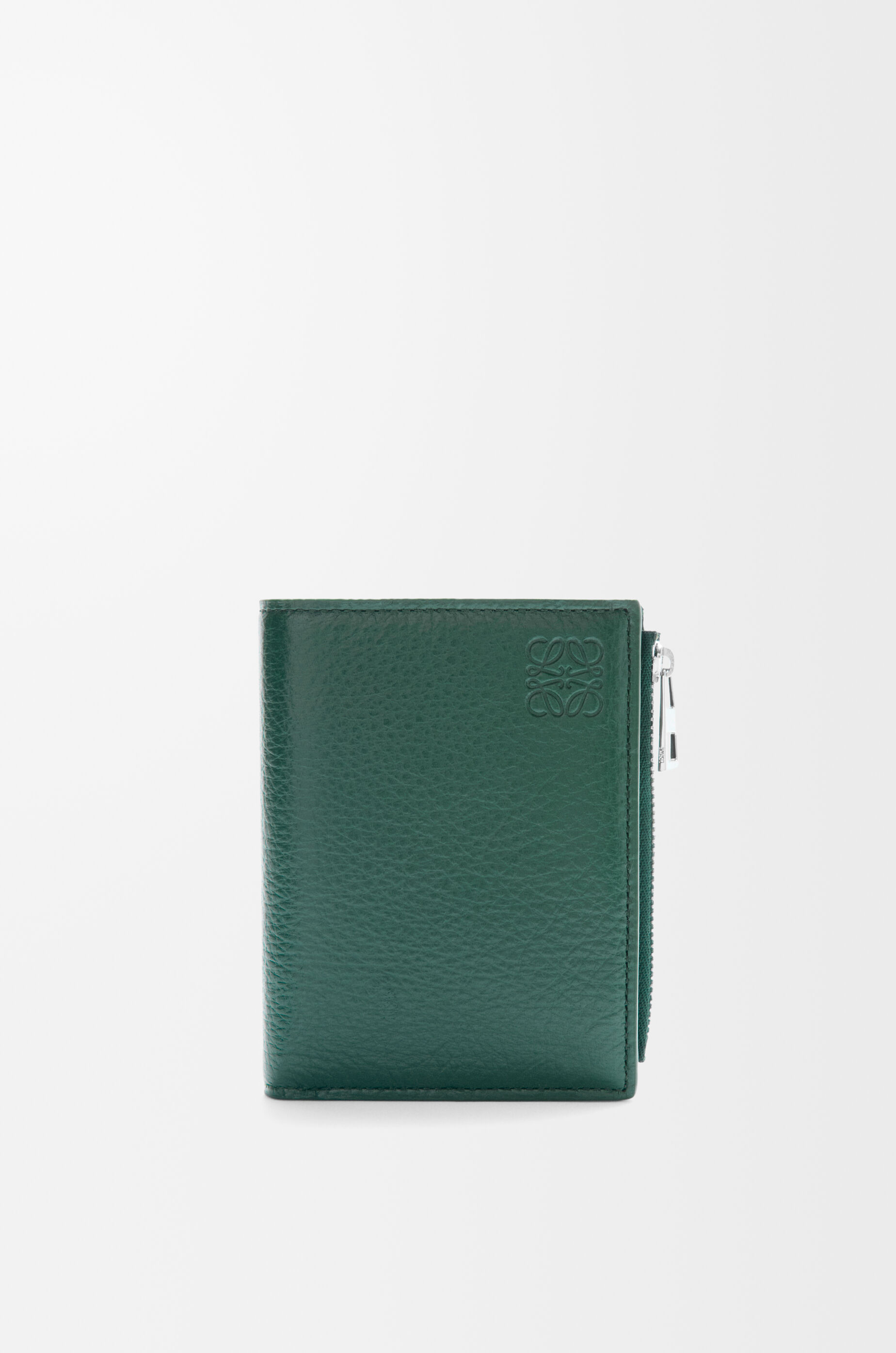 ロエベ （LOEWE） スリム ジップ バイフォールド ウォレット コンパクト 二つ折り 財布 C660P30X02  プラムローズ×チョコレート【新品同様】 中古-BRAND BOUTIQUE REINE