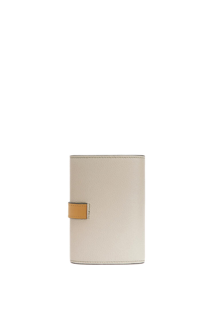 LOEWE Small vertical wallet in soft grained calfskin Light Oat/Honey