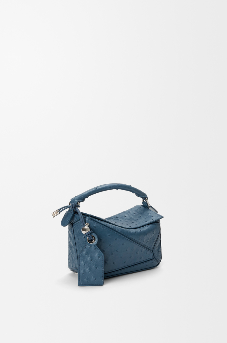 LOEWE 미니 페더라이트 퍼즐 백 - 오스트리치 데님