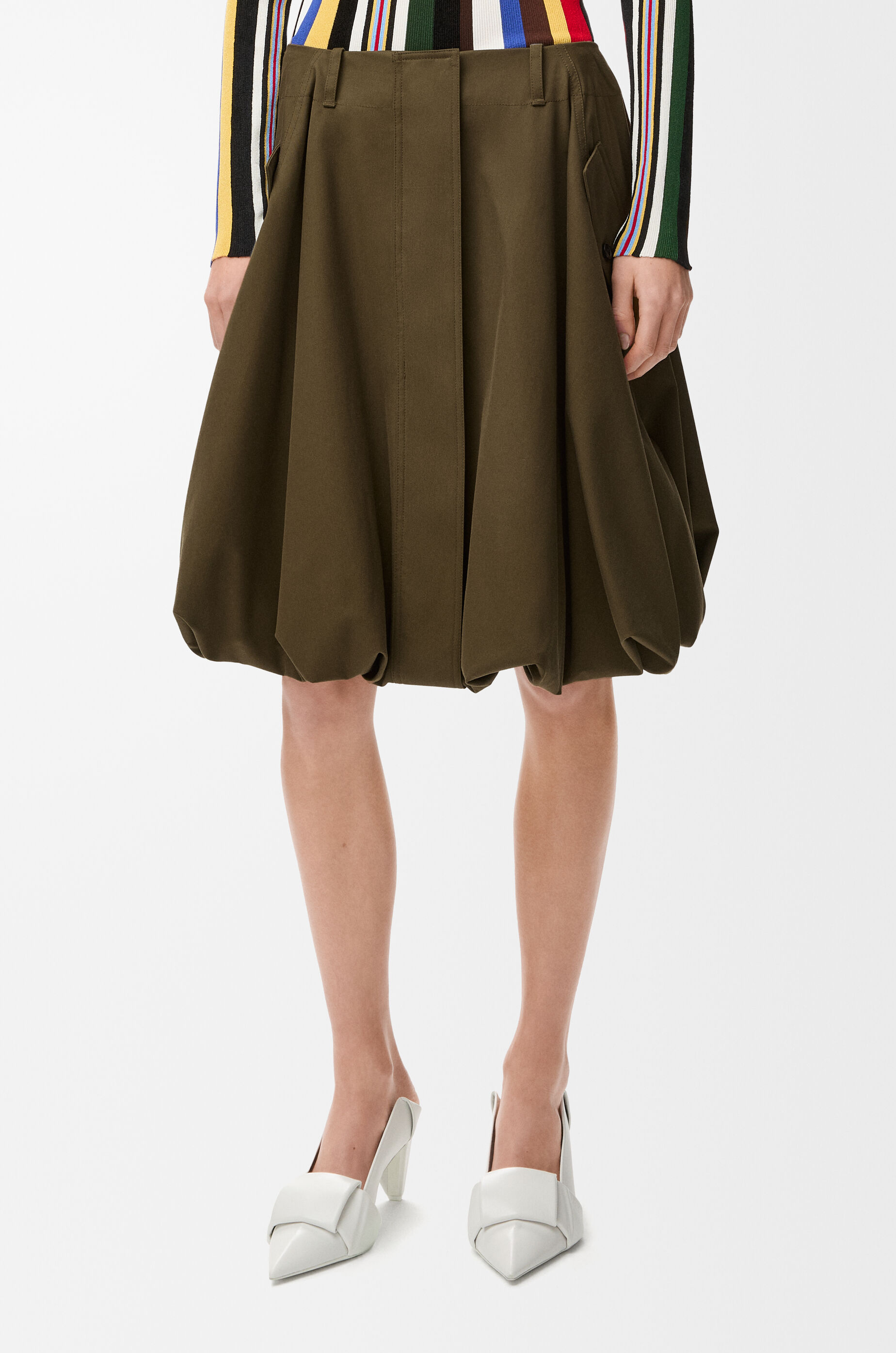 スカート（コットン&シルク） グリーン - LOEWE Japan official website