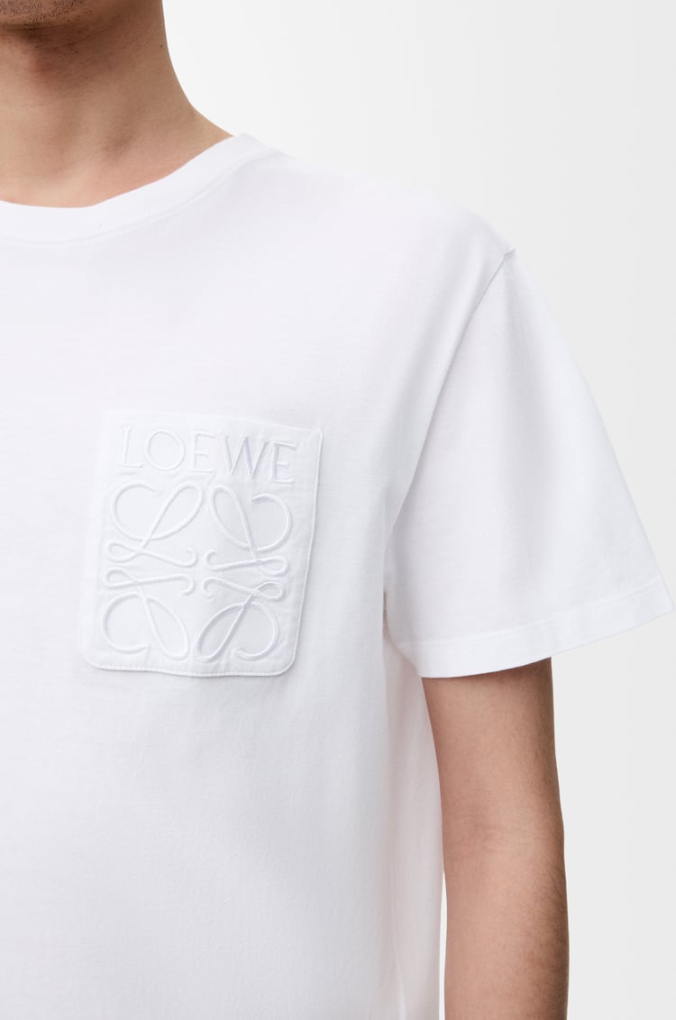 LOEWE Camiseta de corte holgado en algodón Blanco