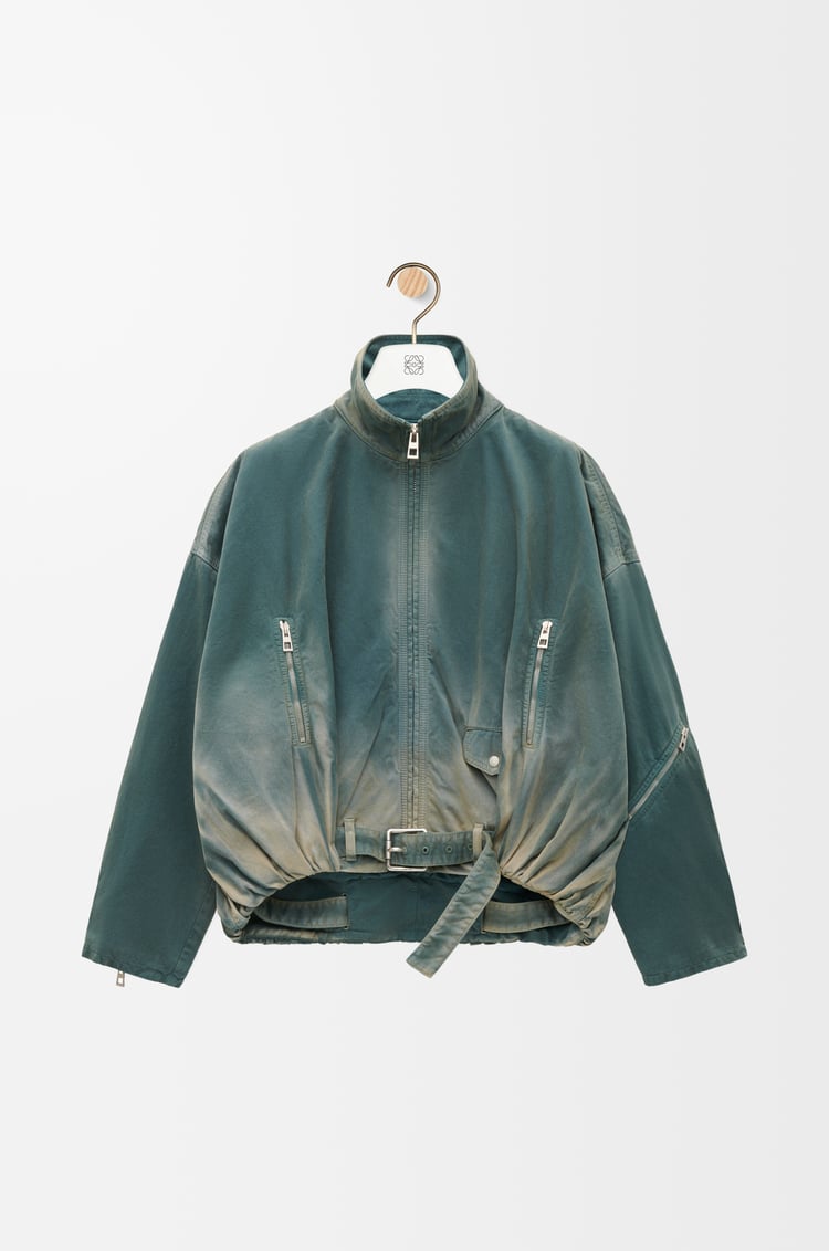 LOEWE Chaqueta globo en algodón Azul Pizarra Washed