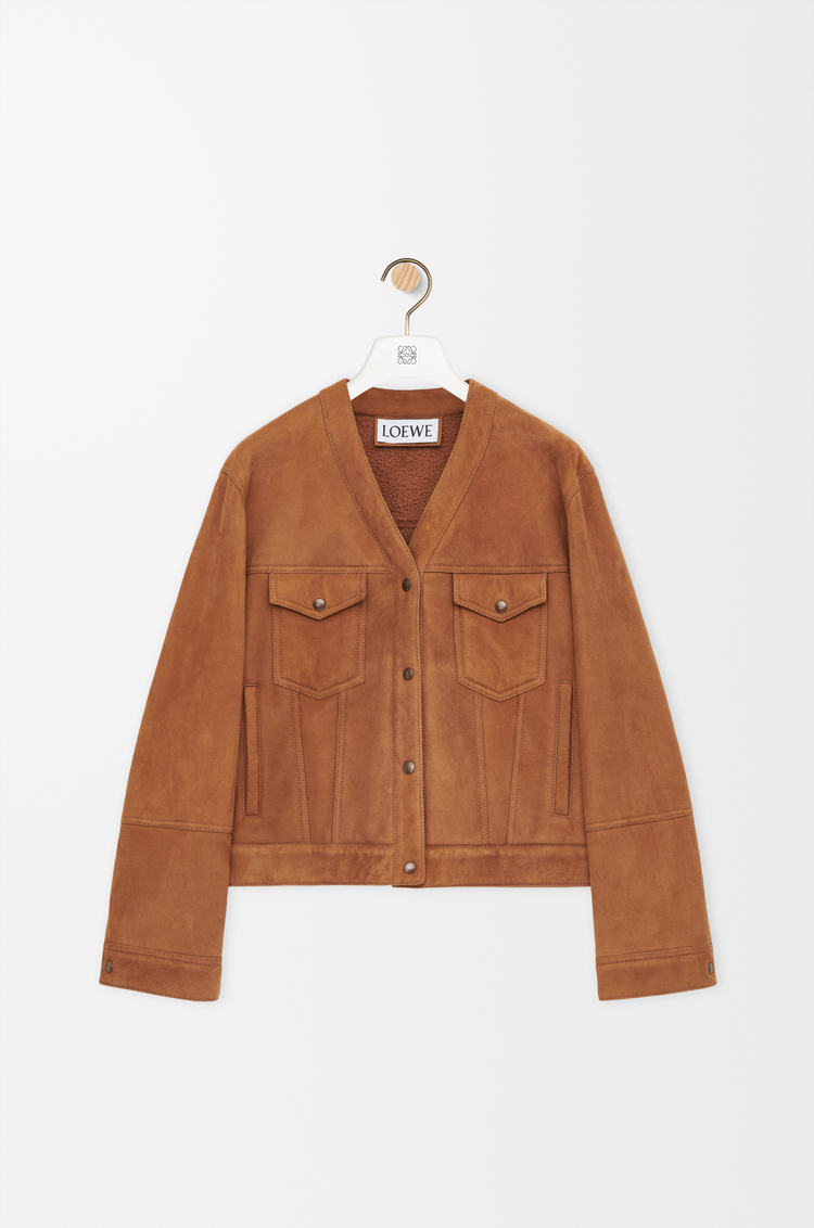 LOEWE 剪羊毛开衫 太妃糖色