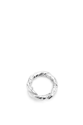 LOEWE Nappa twist ring in sterling silver Silver