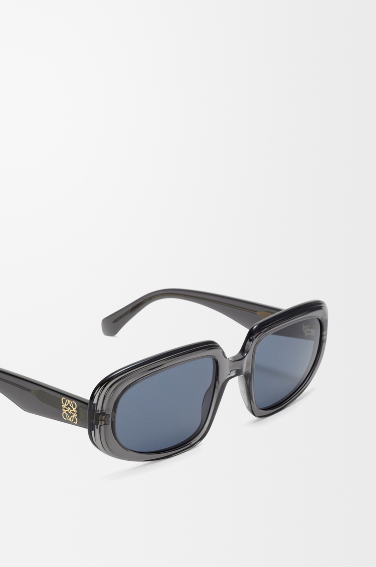 LOEWE Mini Anagram Steps Rectangular sunglasses Transparent Asphalt