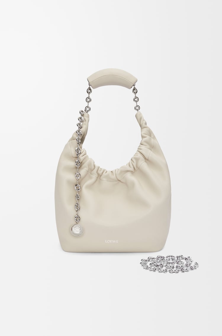 LOEWE Small Squeeze bag in mellow nappa lambskin Sea Salt