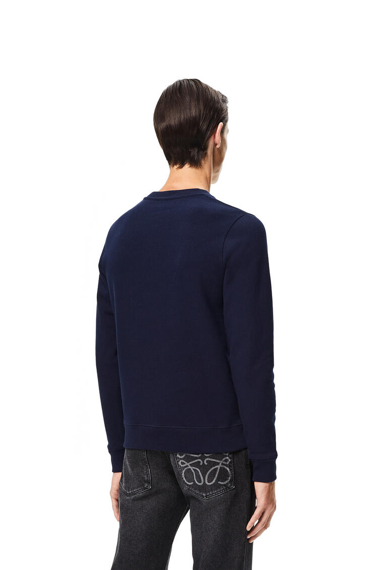 LOEWE LOEWE Anagram embroidered sweatshirt in cotton Navy Blue pdp_rd