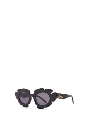 LOEWE Flower sunglasses in injected nylon Black plp_rd