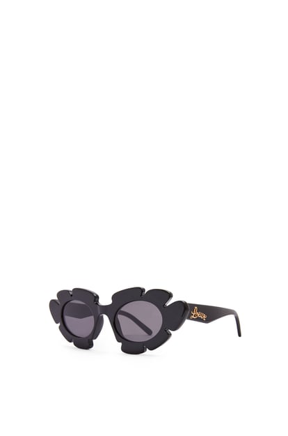 LOEWE Flower sunglasses in injected nylon 黑色 plp_rd
