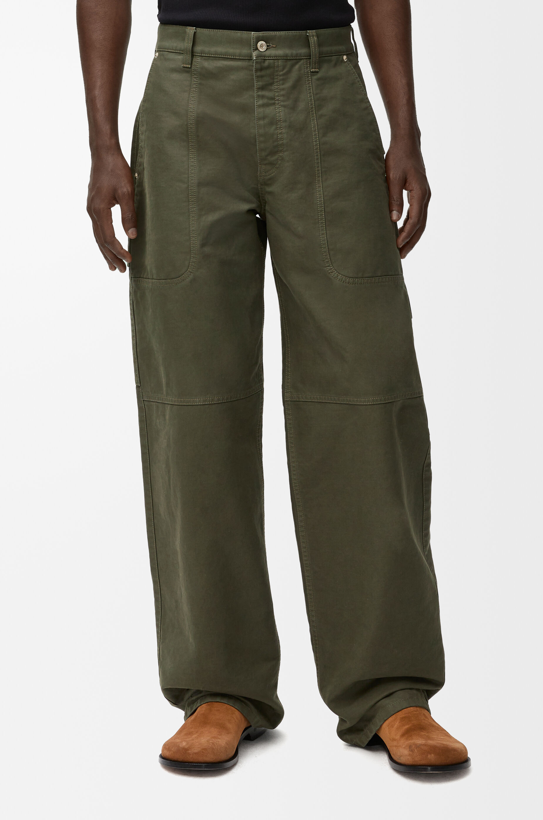 レビュー高評価のおせち贈り物 Cargo LOEWE - Green cotton in trousers パンツ
